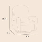 Amalfi recliner drawing with dimensions