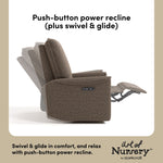 Santos mountain brown boucle glider power recline callout