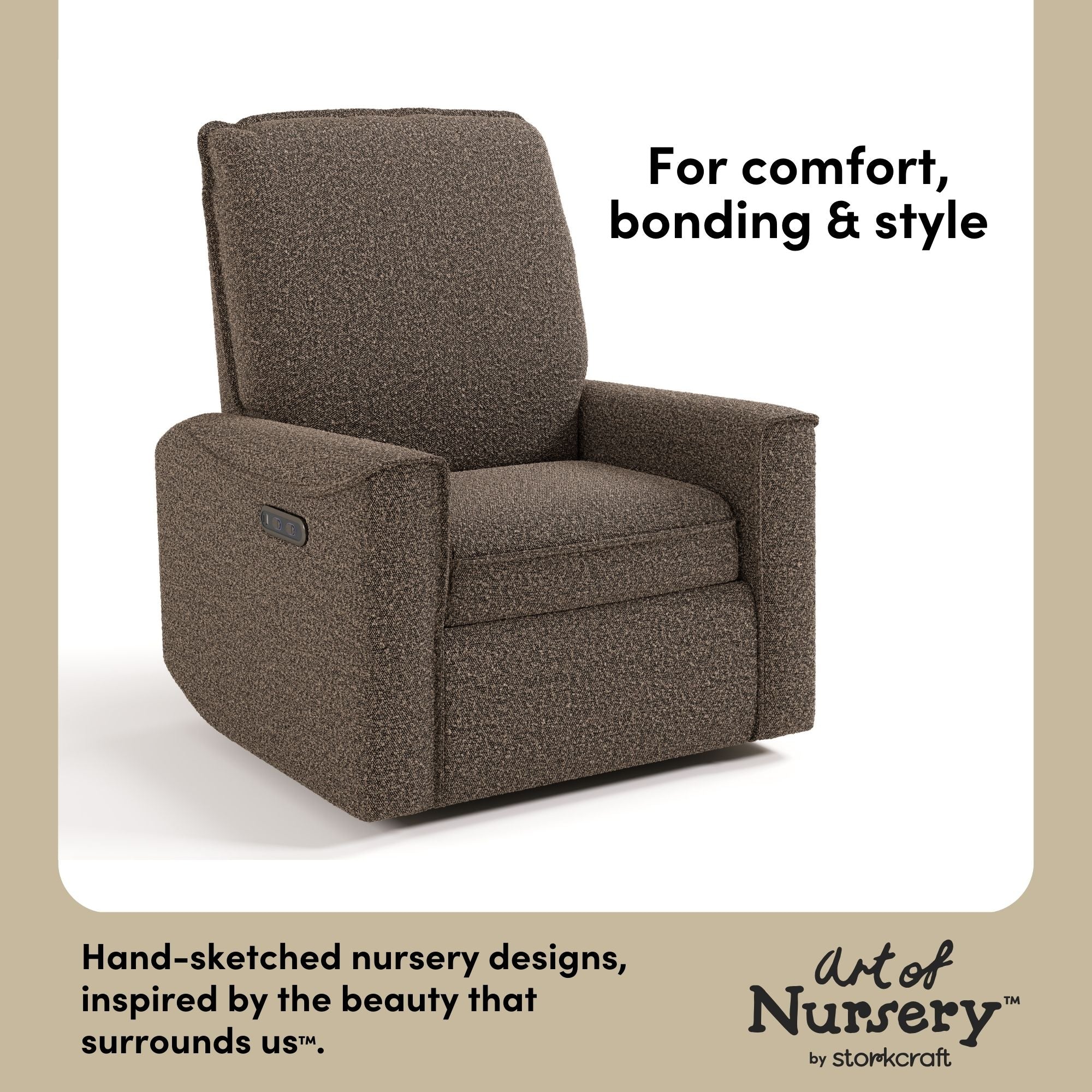 Santos mountain brown boucle glider style callout