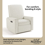 Santos ivory boucle glider style callout