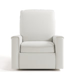 Santos ivory basketweave power recliner front view