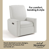 Santos ivory basketweave power recliner style callout