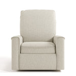 Santos dune basketweave power recliner front view