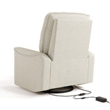 Santos dune basketweave power recliner back view