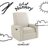 Santos dune basketweave power recliner with black doodles overlaid on image