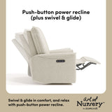 Santos dune basketweave power recliner push-button power recline callout
