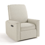 Santos dune basketweave power recliner angle view