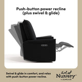 Santos black boucle glider power recline callout