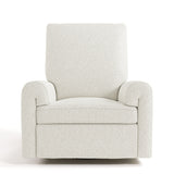 Sorrento ivory boucle power recliner front view