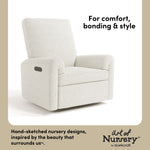 Sorrento ivory boucle glider style callout