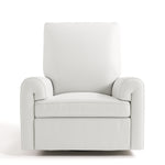 Sorrento ivory basketweave power recliner front view
