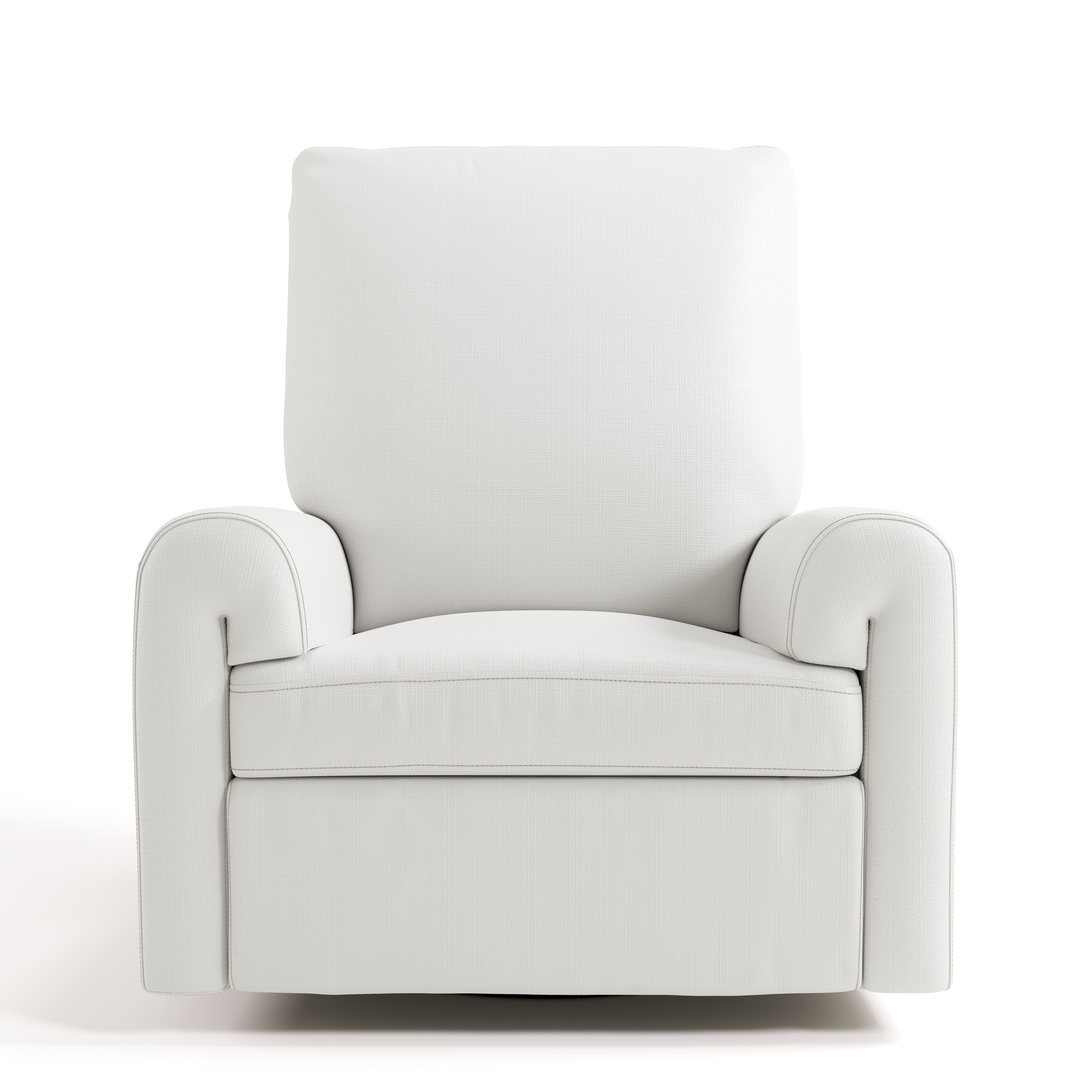 Sorrento ivory basketweave power recliner front view