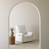 Sorrento ivory basketweave glider in a nursery