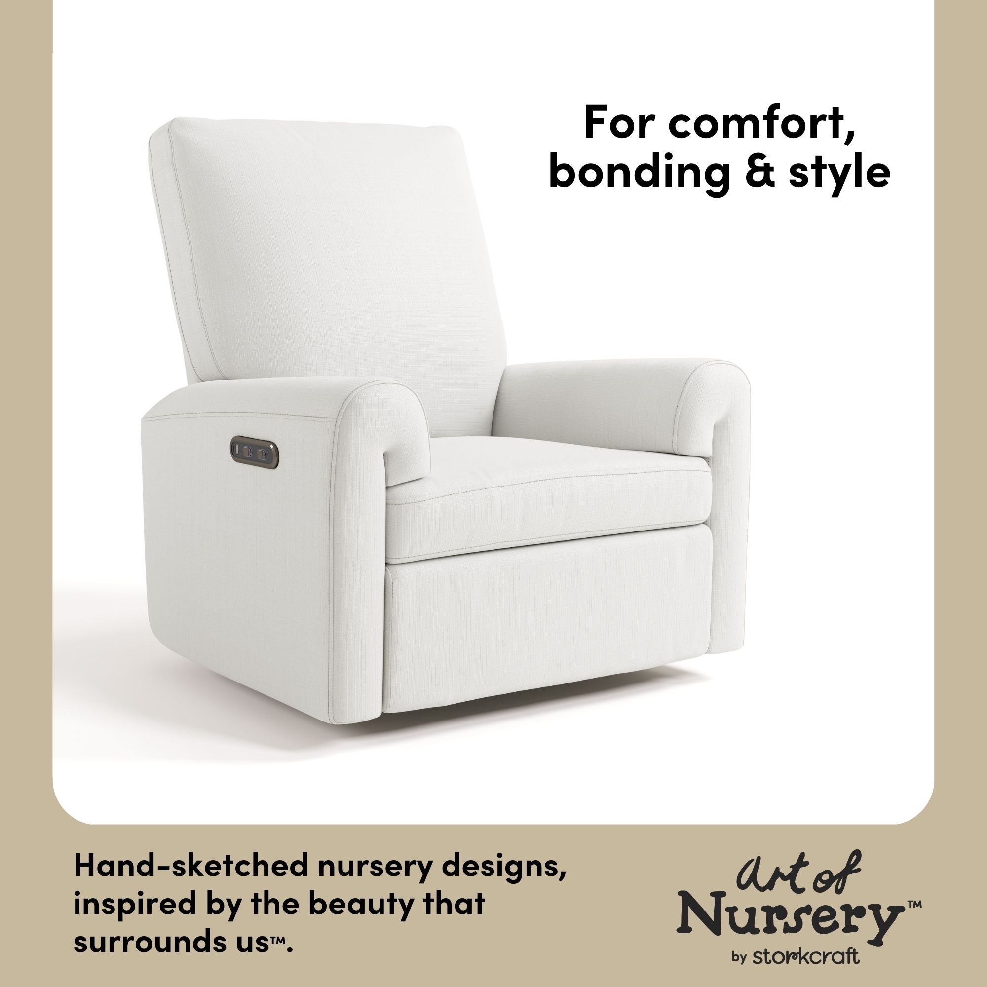 Sorrento ivory basketweave glider style callout