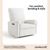Sorrento ivory basketweave power recliner style callout