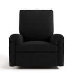 Sorrento black boucle power recliner front view