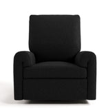 Sorrento black boucle power recliner front view
