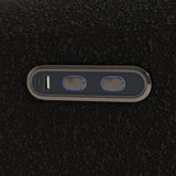 Sorrento black boucle power recliner close up of power buttons and usb ports