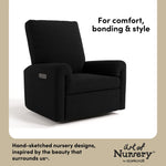 Sorrento black boucle glider style callout