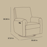 Sorrento glider line drawing with dimensions