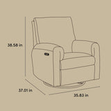 Santos glider line drawing with dimensions
