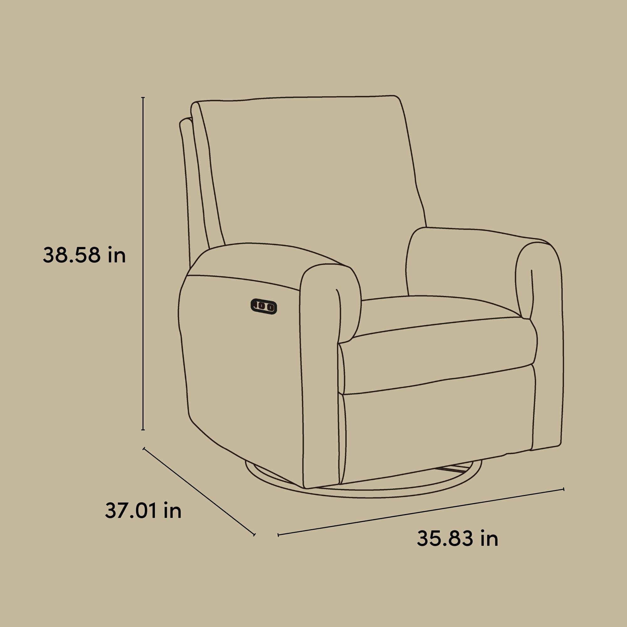 Santos glider line drawing with dimensions