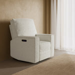 Texas Recliner Glider Ivory Boucle lifestyle image