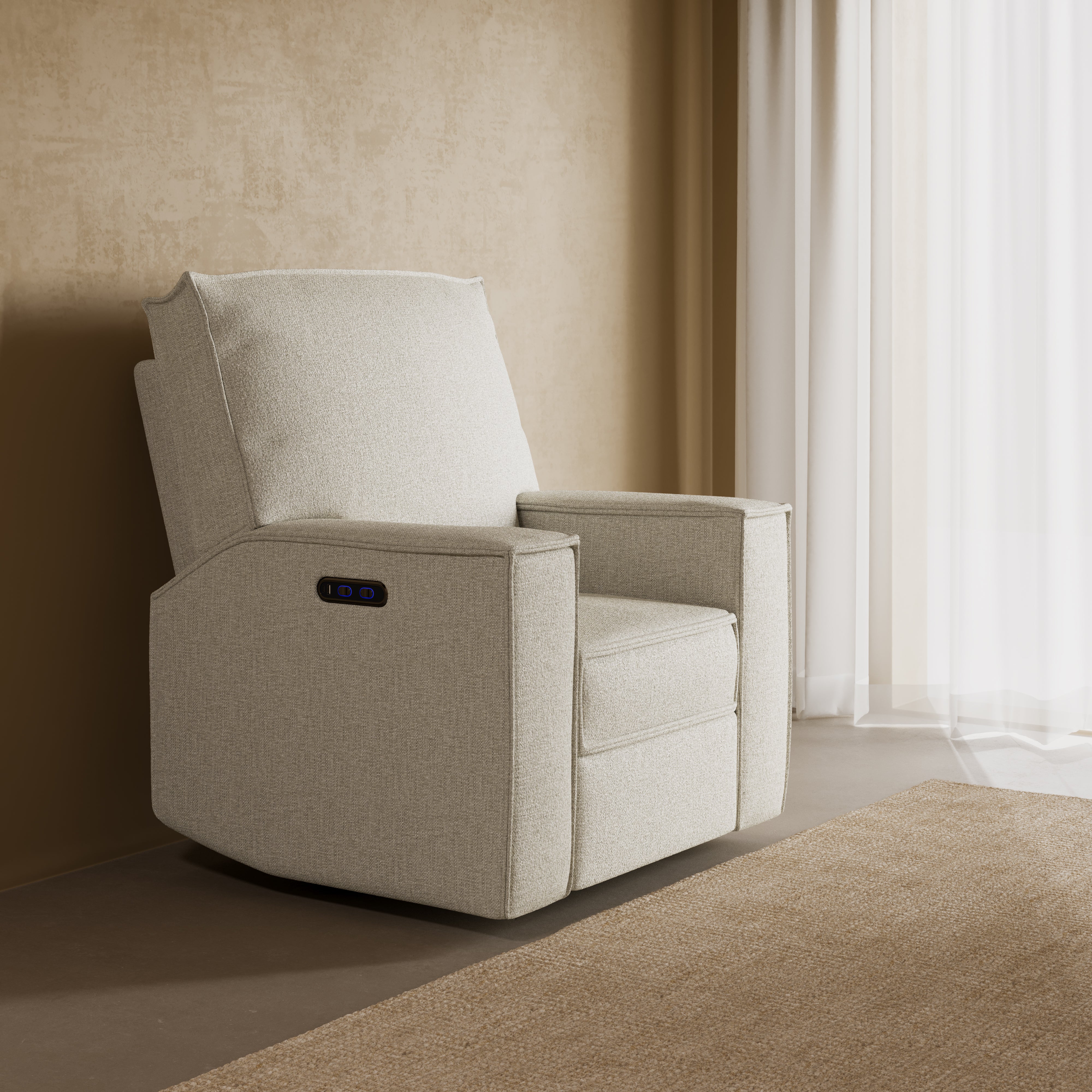 Texas Recliner Glider Dune Basketweave lifestyle image