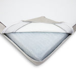 Graco Basics 5-Inch Mesh Crib & Toddler Mattress with cover unzipped