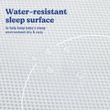 Graco Basics 5-Inch Mesh Crib & Toddler Mattress water-resistant callout