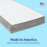 Graco Basics 5-Inch Mesh Crib & Toddler Mattress made in America callout