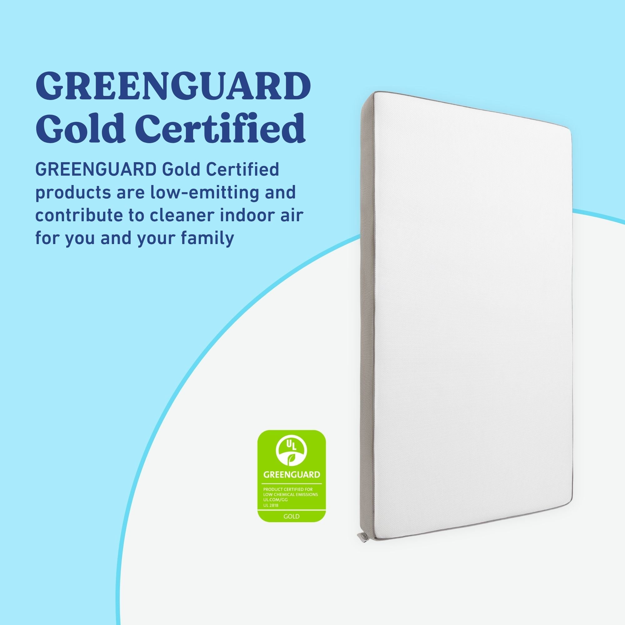 Graco 5-Inch Mesh Crib And Toddler Mattress GGG certified callout