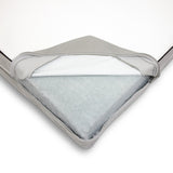 Graco Basics 5-Inch Crib & Toddler Mattress with cover unzipped