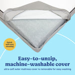 Graco Basics 5-Inch Crib & Toddler Mattress machine-washable callout