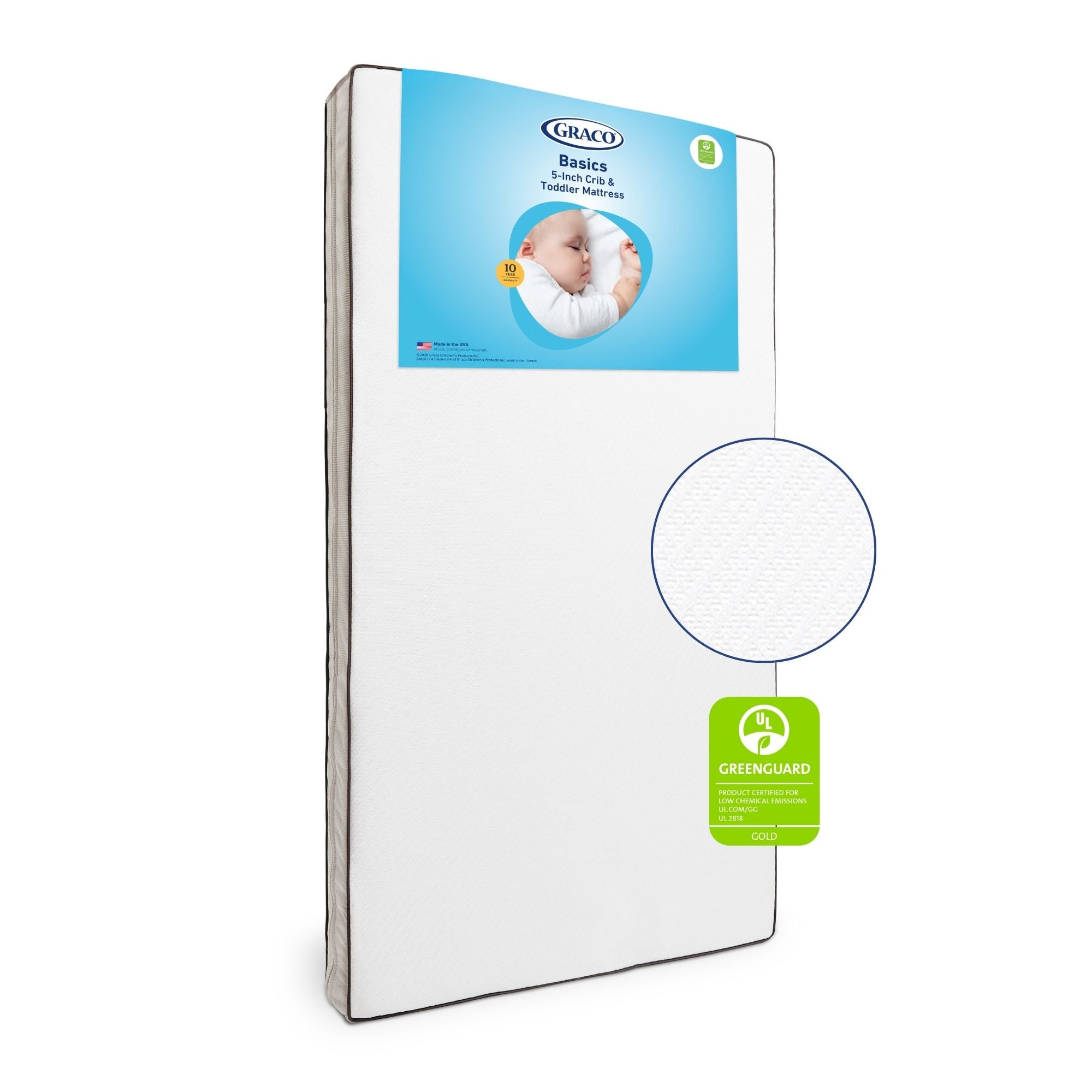 Graco Basics 5-Inch Crib & Toddler Mattress