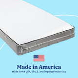 Graco 5-Inch Crib And Toddler Mattress made in America callout