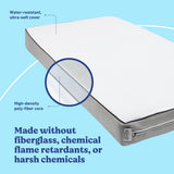 Graco 5-Inch Crib And Toddler Mattress material callout
