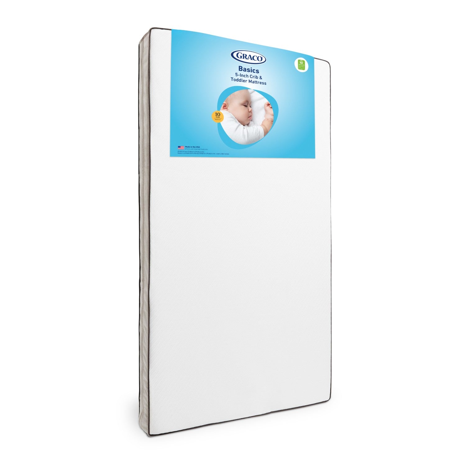 Graco Basics 5-Inch Crib & Toddler Mattress with litho