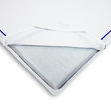 Graco Basics 5-Inch Water-Resistant Crib & Toddler Mattress with cover unzipped