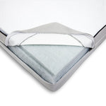 Graco Essentials 6-Inch Dual-Sided Baby Crib & Toddler Bed Mattress with cover unzipped