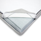 Graco Essentials 6-Inch Dual-Sided Baby Crib & Toddler Bed Mattress with cover unzipped