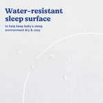 Graco Essentials 6-Inch Water-Resistant Dual-Sided Baby Crib & Toddler Bed Mattress water-resistant callout