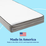 Graco 6-Inch Dual-Sided Crib And Toddler Mattress made in America callout