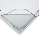 Graco Essentials 6-Inch Water-Resistant Dual-Sided Baby Crib & Toddler Bed Mattress with cover unzipped