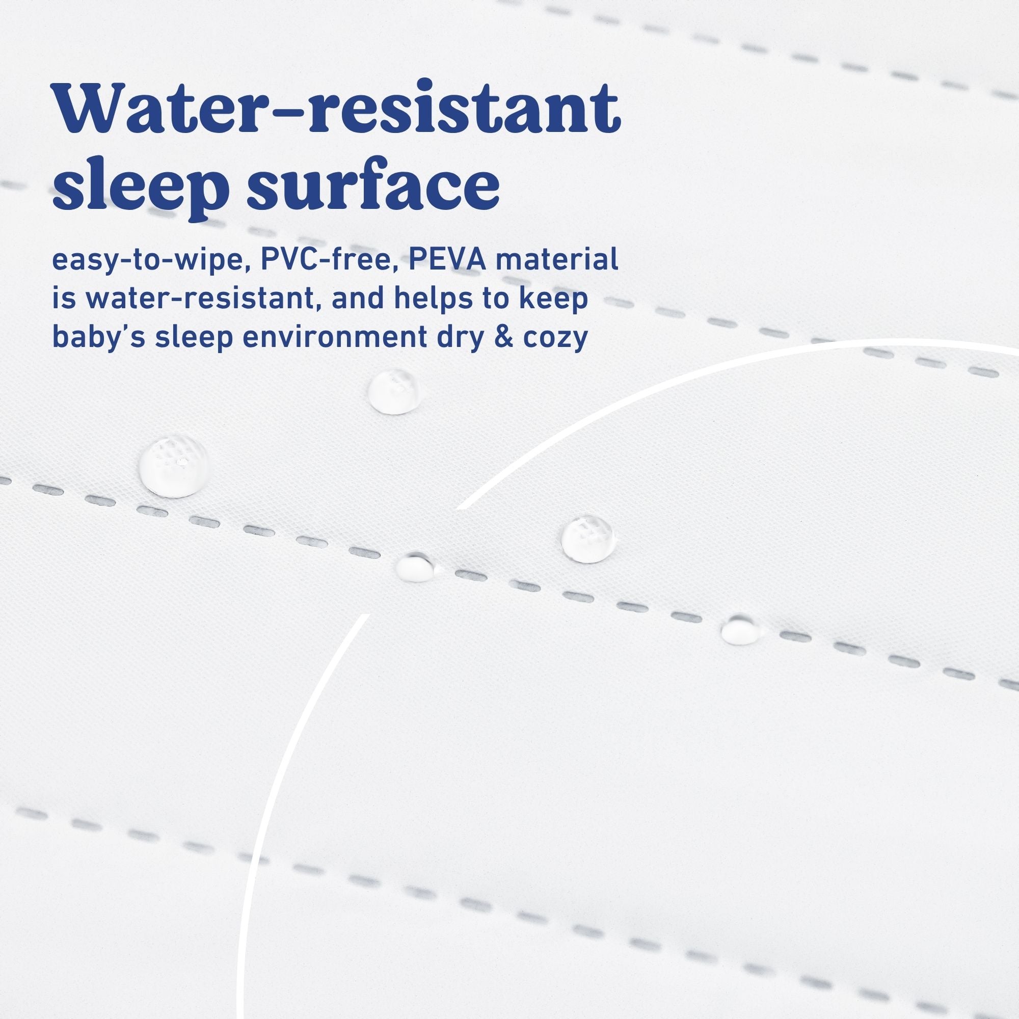 Graco 6-Inch Water-Resistant Dual-Sided Crib And Toddler Mattress water-resistant callout