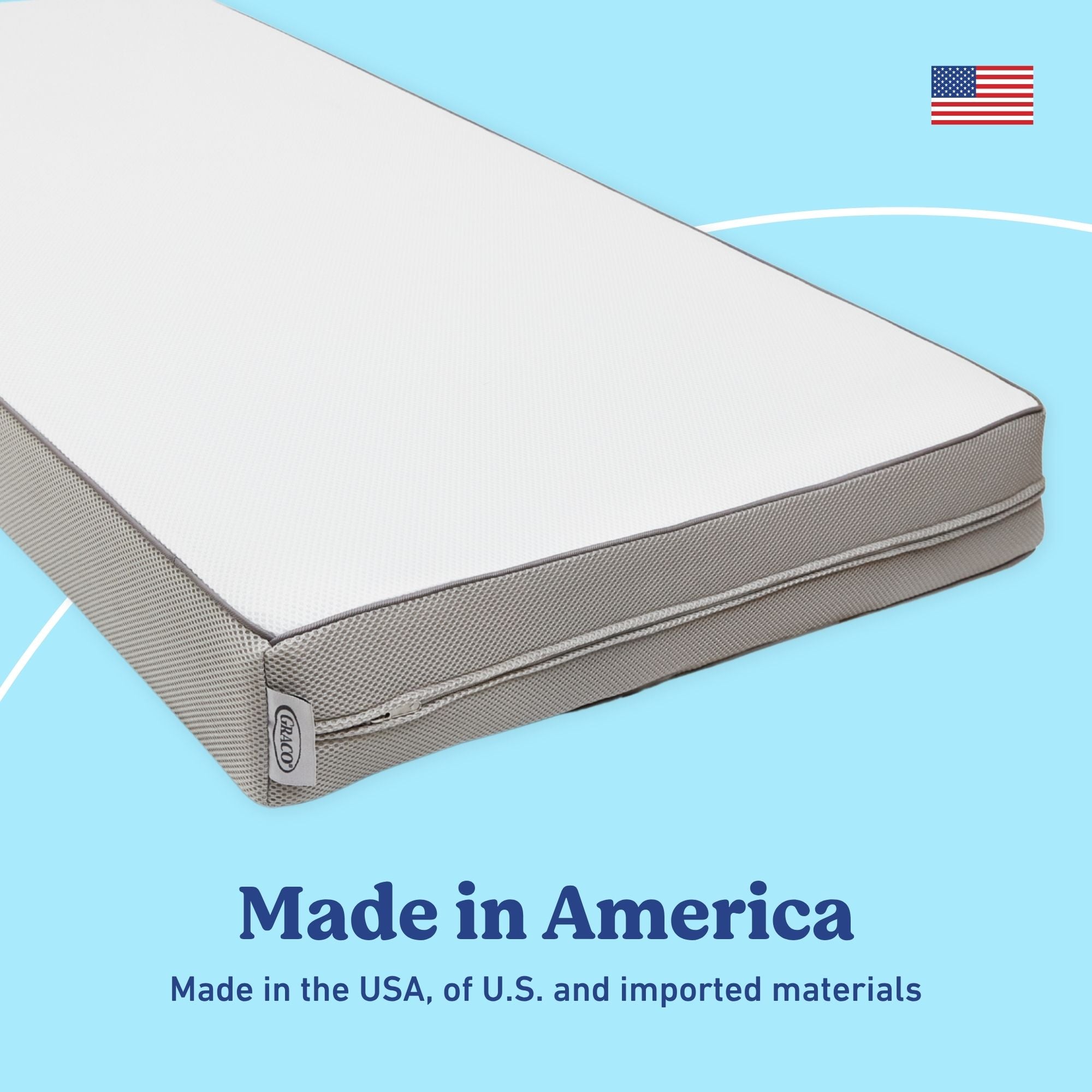 Graco Essentials 6-Inch Mesh Dual-Sided Baby Crib & Toddler Bed Mattress