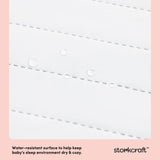 Storkcraft 6-Inch Water-Resistant Dual-Sided Crib and Toddler Mattress water-resistant callout