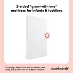 Storkcraft 6-Inch Water-Resistant Dual-Sided Baby Crib & Toddler Bed Mattress