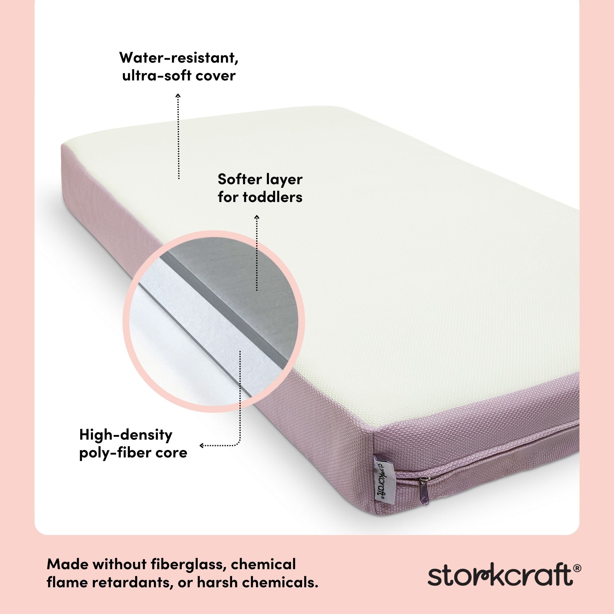STORKCRAFT 6-INCH MESH DUAL-SIDED CRIB & TODDLER MATTRESS