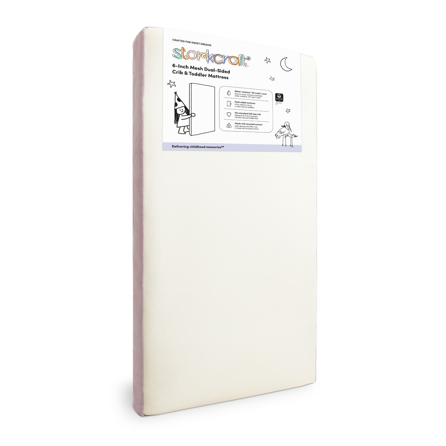 Storkcraft 6-inch Mesh Dual-Sided Crib & Toddler Mattress